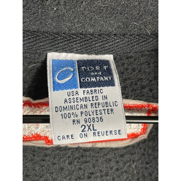 Noah Show Set Fleece Pullover 2XL Black Quarter Zip Embroidered Logo Sweater - Picture 3 of 8